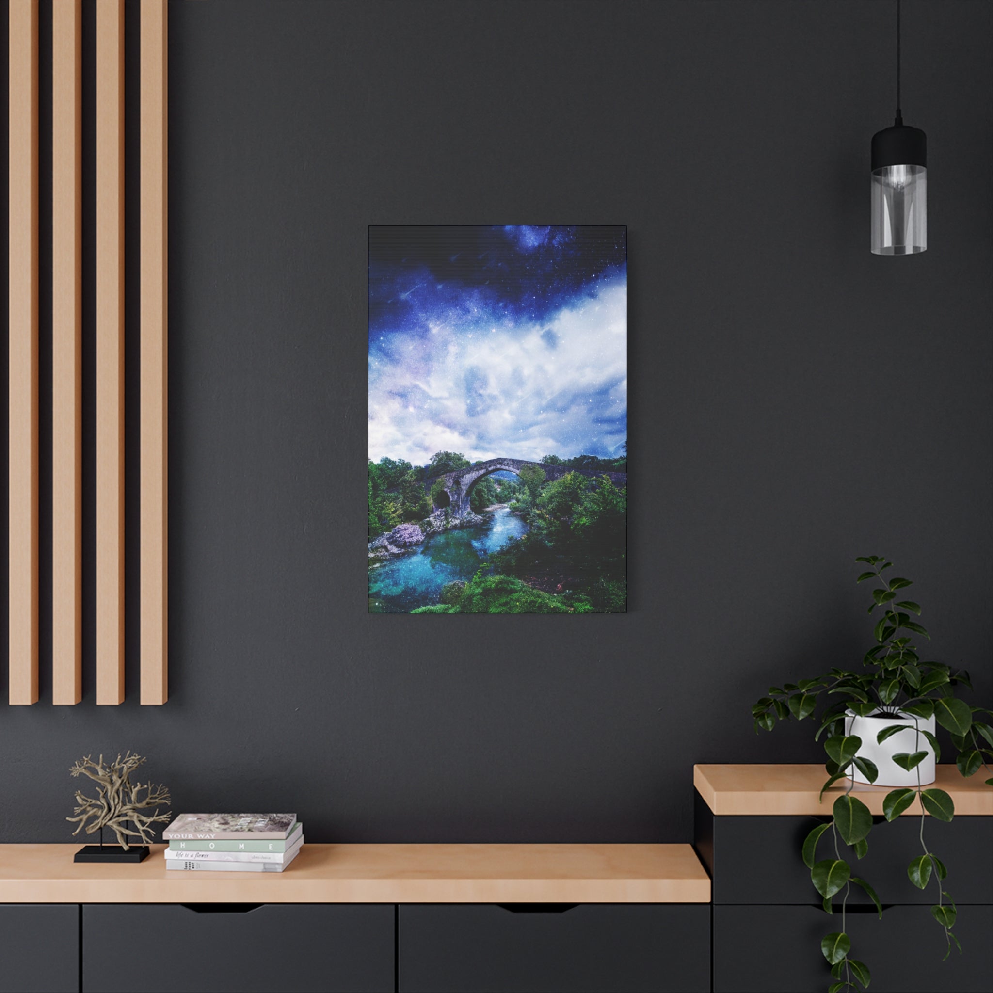 Enchanted Landscape Canvas Wall Art - Fantasy Forest Decor