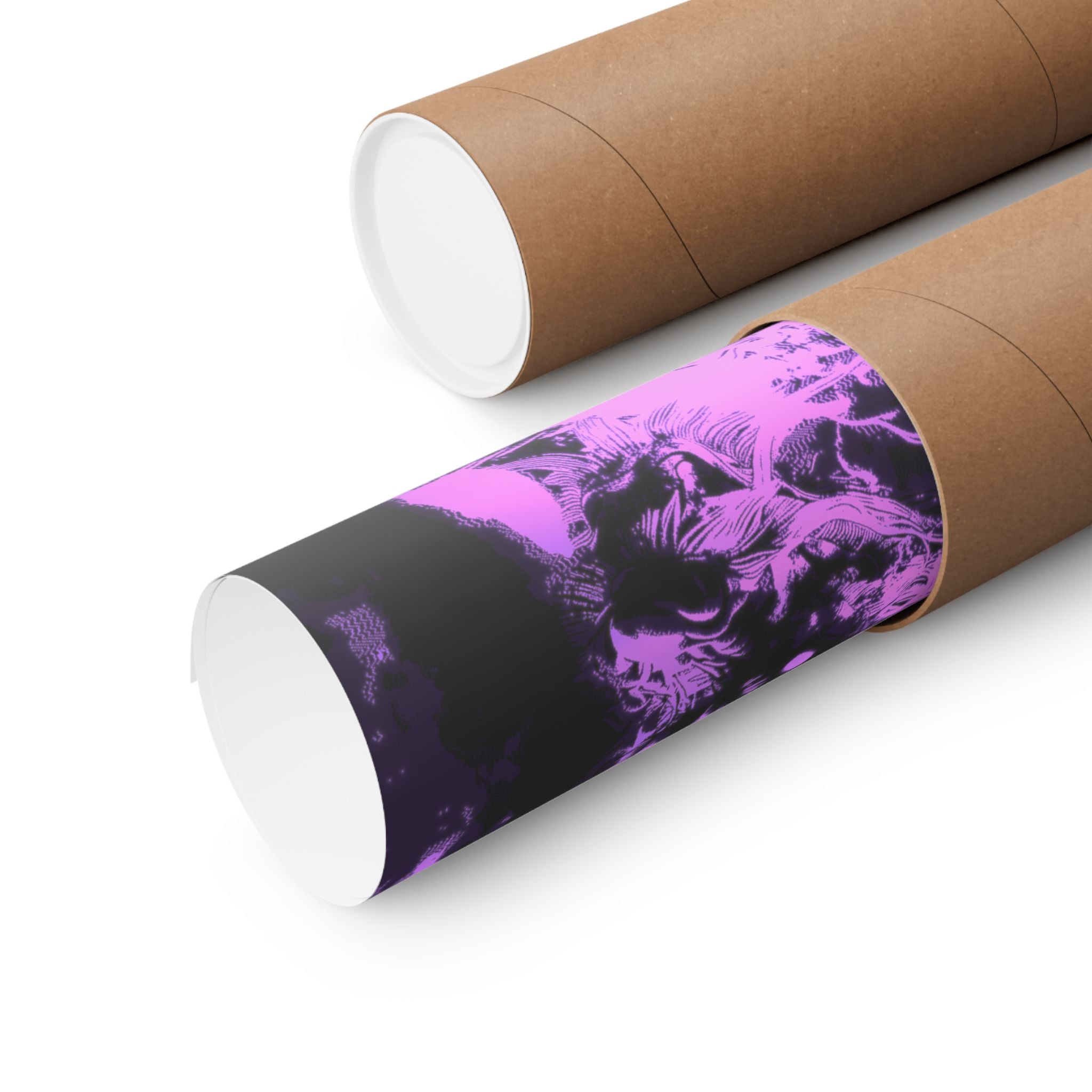 Midnight Psychic Dragon Poster - Dark Fantasy Dragon Art Print