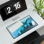 Blue Mountain Fog Mouse Pad - Misty Landscape Desk Mat
