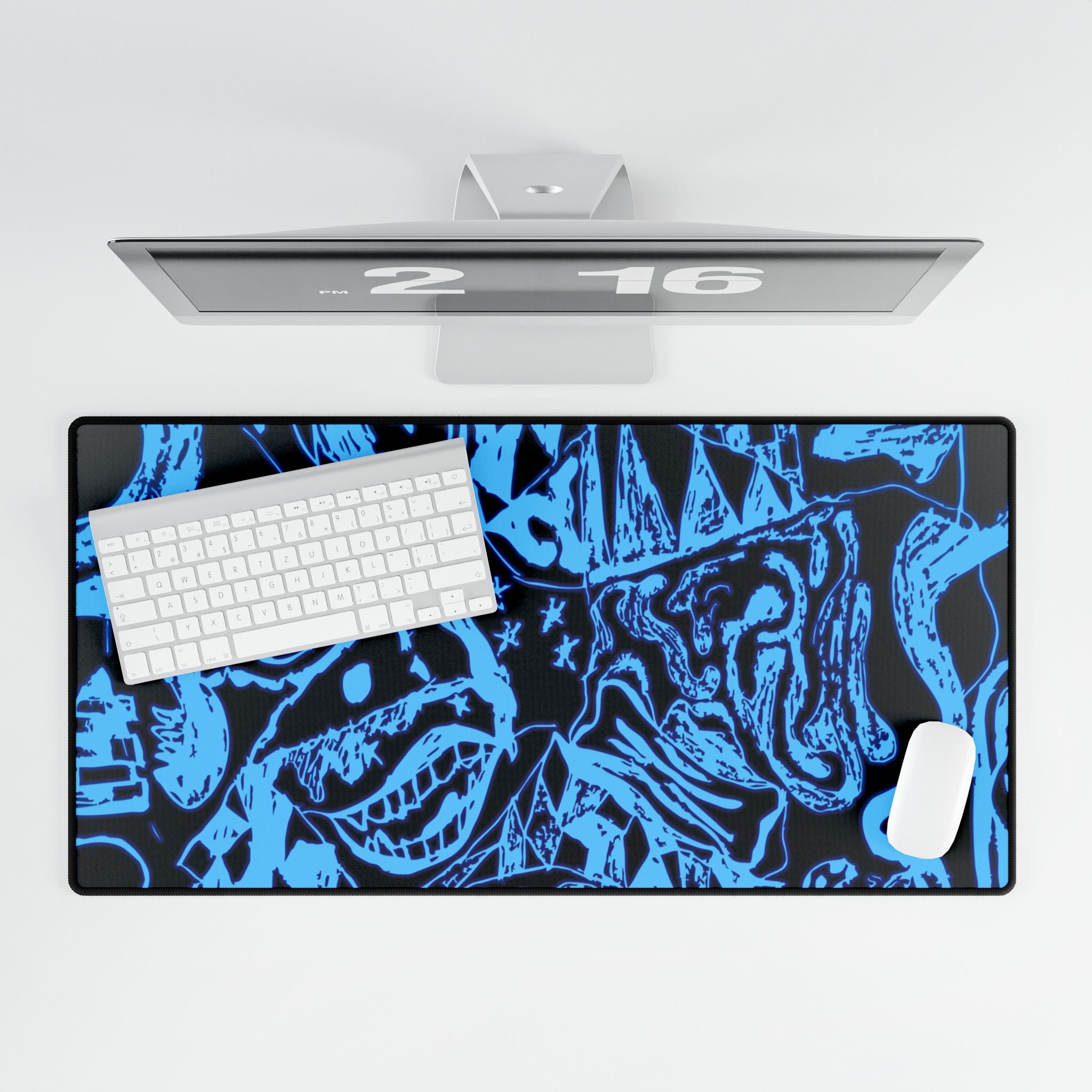 Doodles of a Lost Mind Desk Mat - Abstract Doodle Mouse Pad