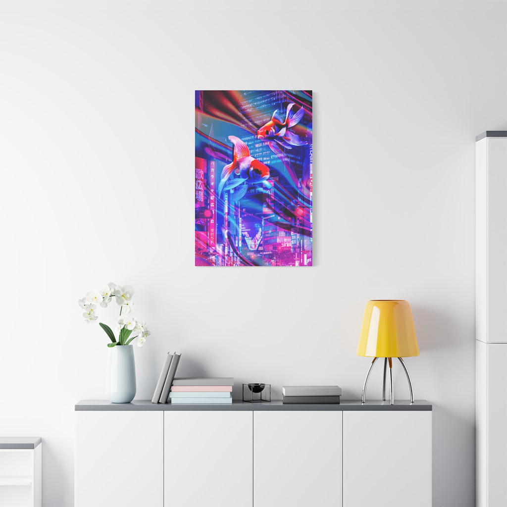 Japanese Punk FX.2 Koi Fish Canvas Art - Special Edition Zen Garden Decor
