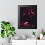Red Mountain Lake Framed Poster - Nature Landscape Wall Art