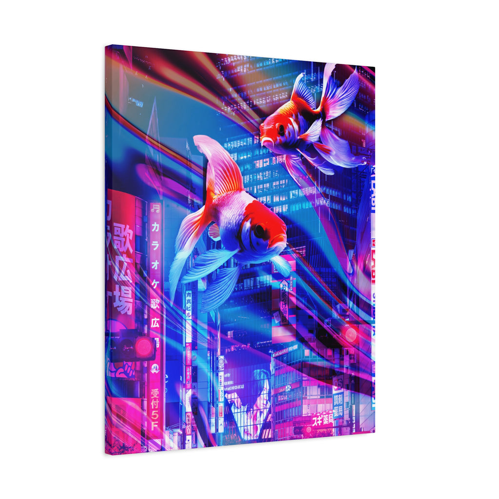 Japanese Punk FX.2 Koi Fish Canvas Art - Special Edition Zen Garden Decor