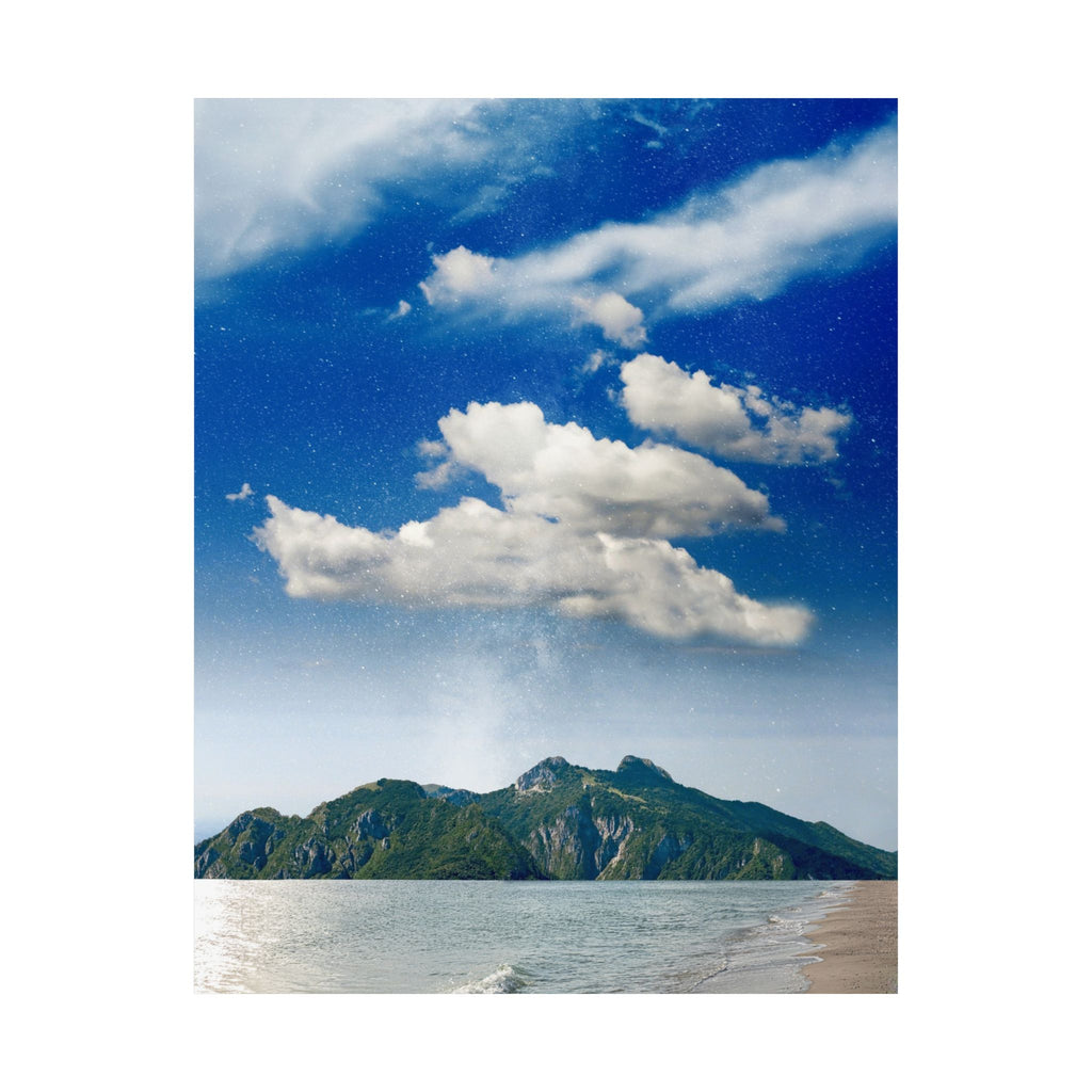 Star-Filled Shoreline Poster | Matte Vertical Art | Museum-Grade Quality | Perfect for Home & Office Decor