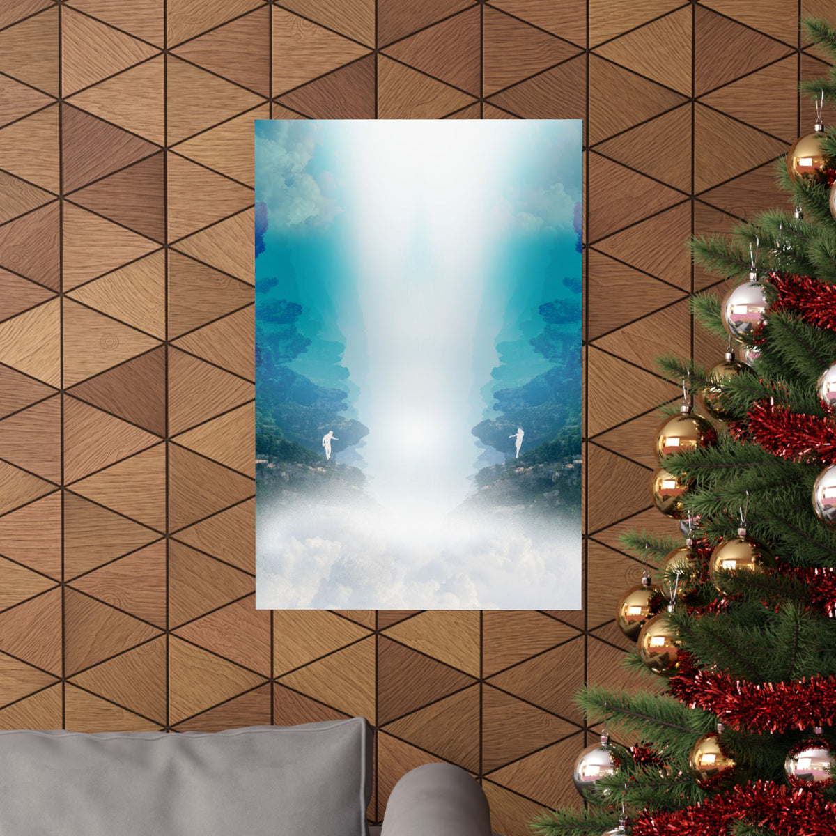 Lost Lovers Poster - Couple Surreal Landscape Art Print