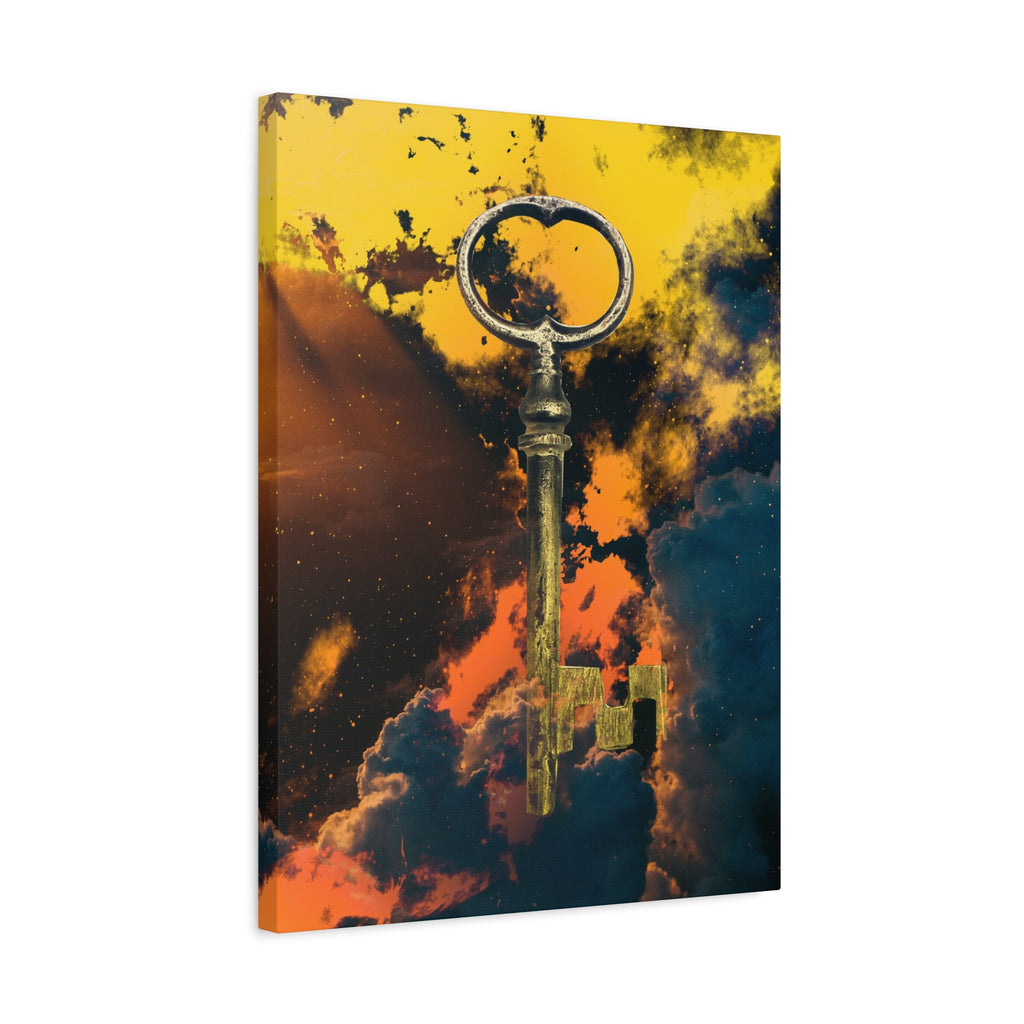 Key To The Kingdom Canvas Wall Art - Fantasy Mysterious Decor