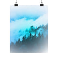 Blue Mountain Fog Poster - Misty Landscape Art Print