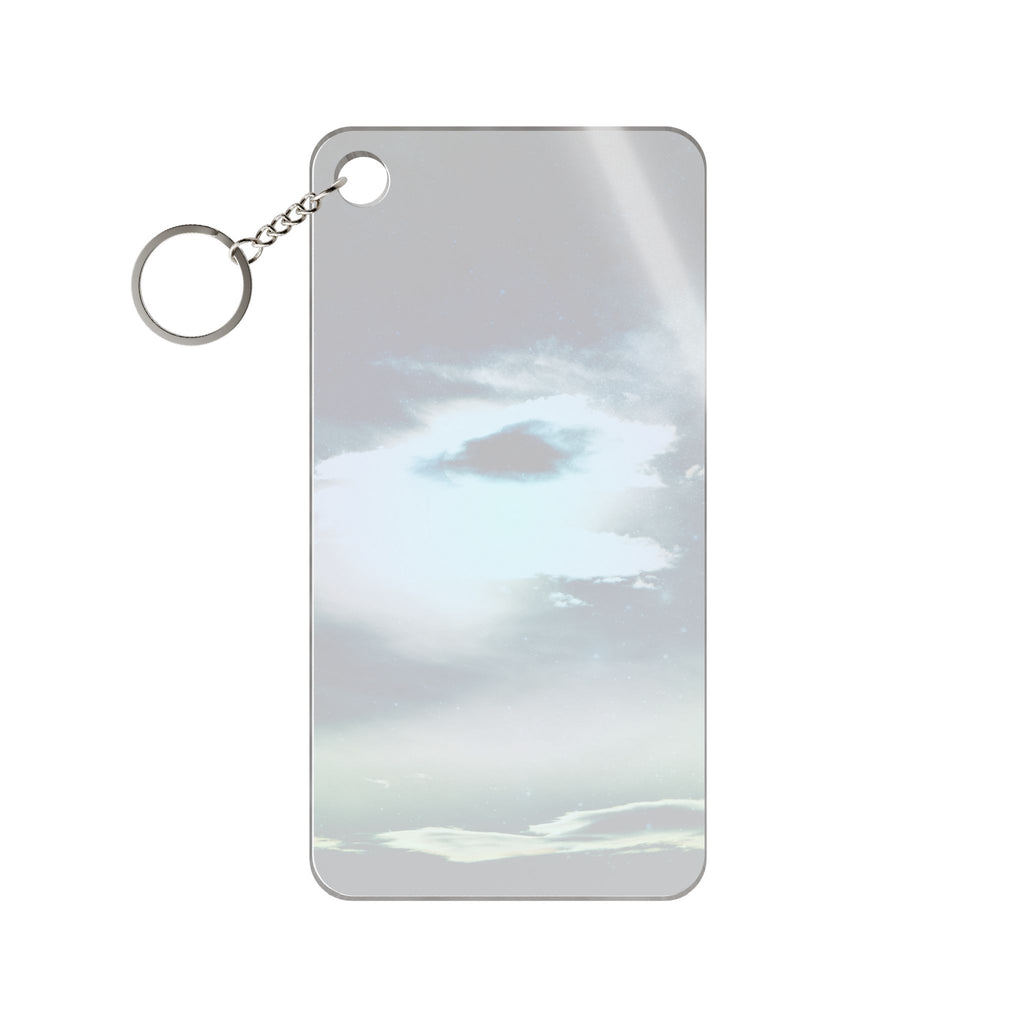 Sunset Space Mountains Acrylic Charm Keychain