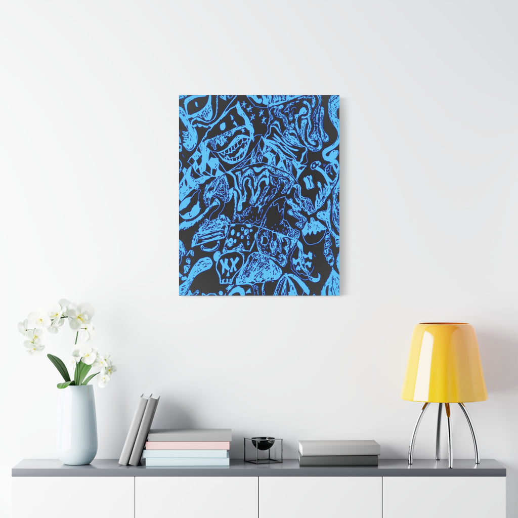 Doodles of a Lost Mind Canvas Art - Psychedelic Abstract Mindscape