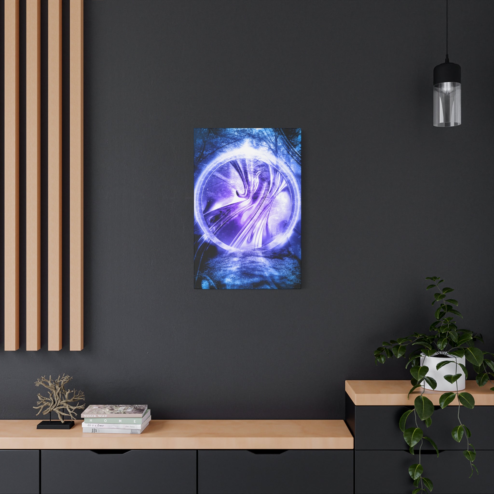 Lost Forest Magic Portal Canvas Art - Enchanted Mystical Woodland Decor