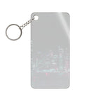 Cyberpunk Harbor Keychain - Neon City Acrylic Charm