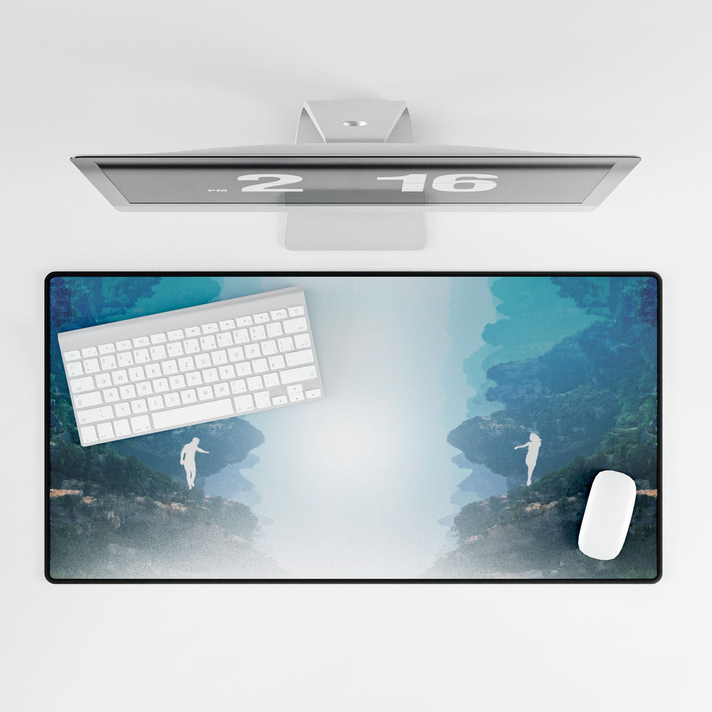 Lost Lovers Desk Mat - Couple Surreal Landscape Mouse Pad