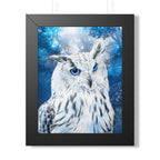 Frost Owl Poster - Ethereal Winter Woodland Art Print