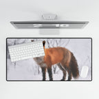 Fox Spirit Mouse Pad - Mystical Forest Animal Desk Mat