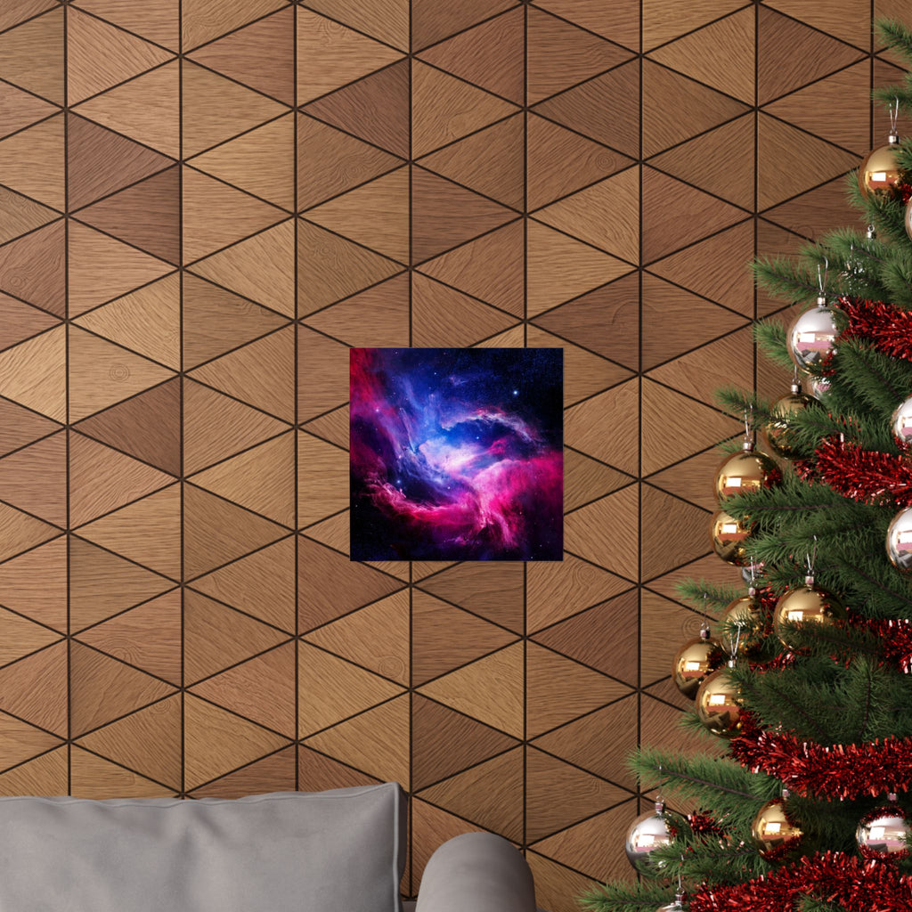 Light Nebula Poster Print - Cosmic Cloud Space Art