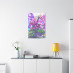 Vibrant Roaring Leopard Matte Canvas Wall Art