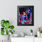 Japanese City Punk FX.2 Koi Attack Poster - Neon Urban Fantasy Art