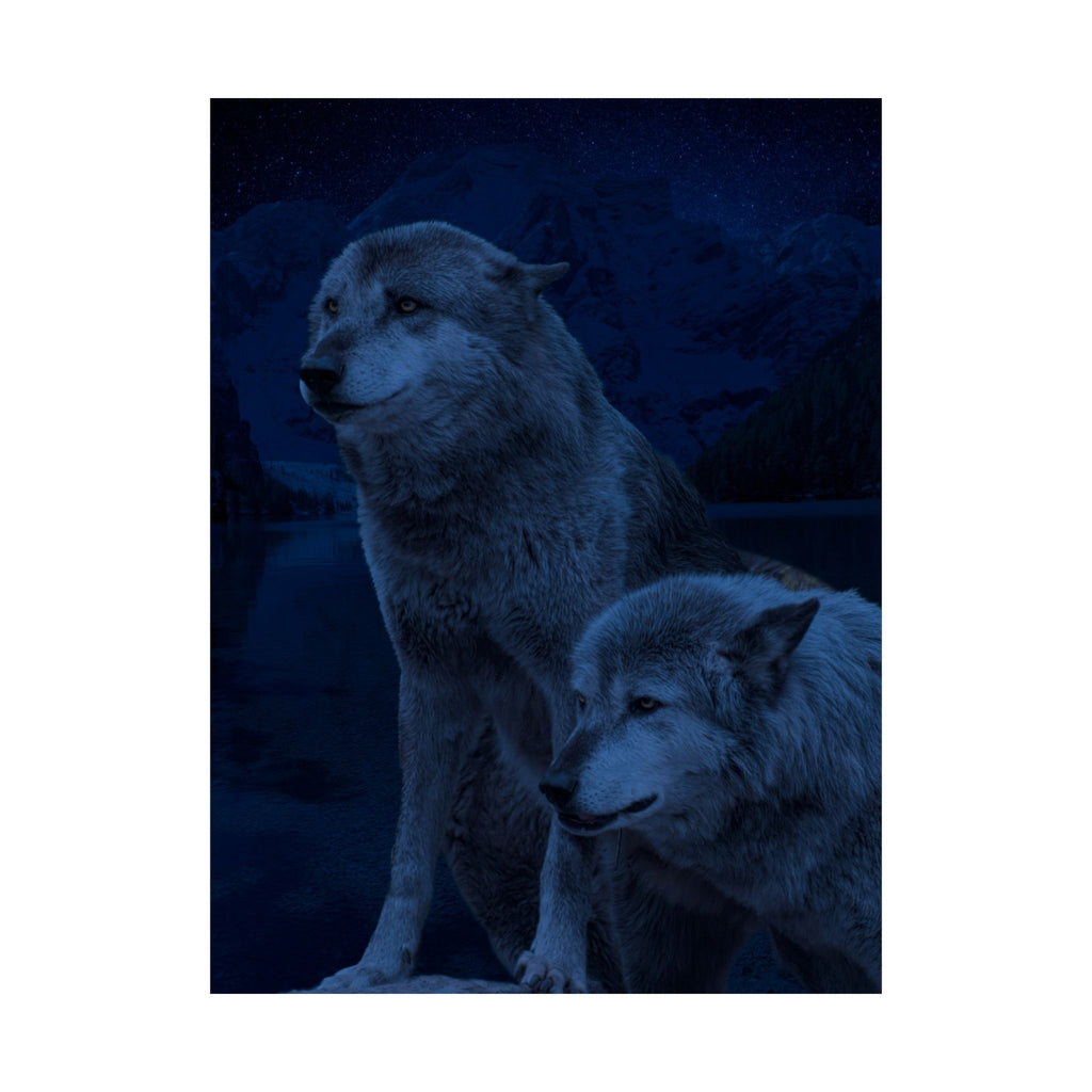 Wolf Pack Matte Vertical Posters - Stunning Wildlife Art for Nature Lovers - Perfect for Home & Office Decor