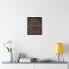 Cute Ghost Canvas Wall Art - Halloween Kids Room Decor
