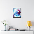 Geometry Portal Framed Poster - Modern Abstract Sci-Fi Wall Art