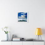 Star-Filled Shoreline Framed Vertical Poster - Stunning Ocean View Art for Home & Office Décor