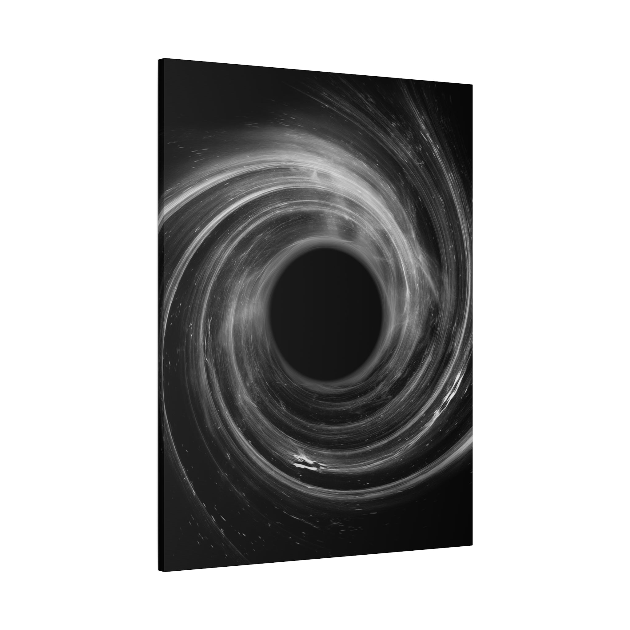 Black Hole Deep Space Canvas Art - Galaxy Vortex Wall Decor