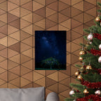 The Great Fairy Tree - Stunning Matte Vertical Poster for Home Decor - Night Sky Art Featuring Fireflies & Stars
