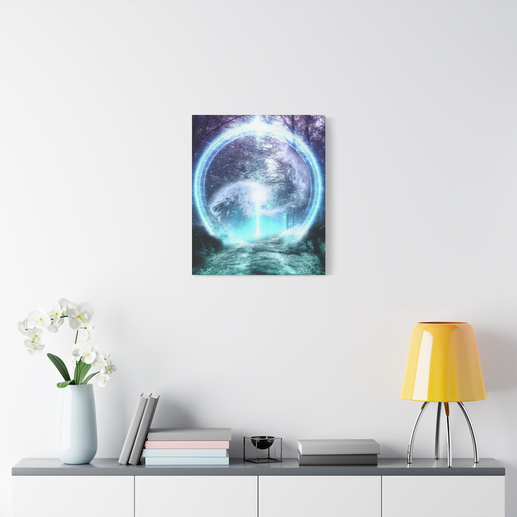 Lost Forest Magic Portal Canvas Wall Art - Mystical Fantasy Forest Decor
