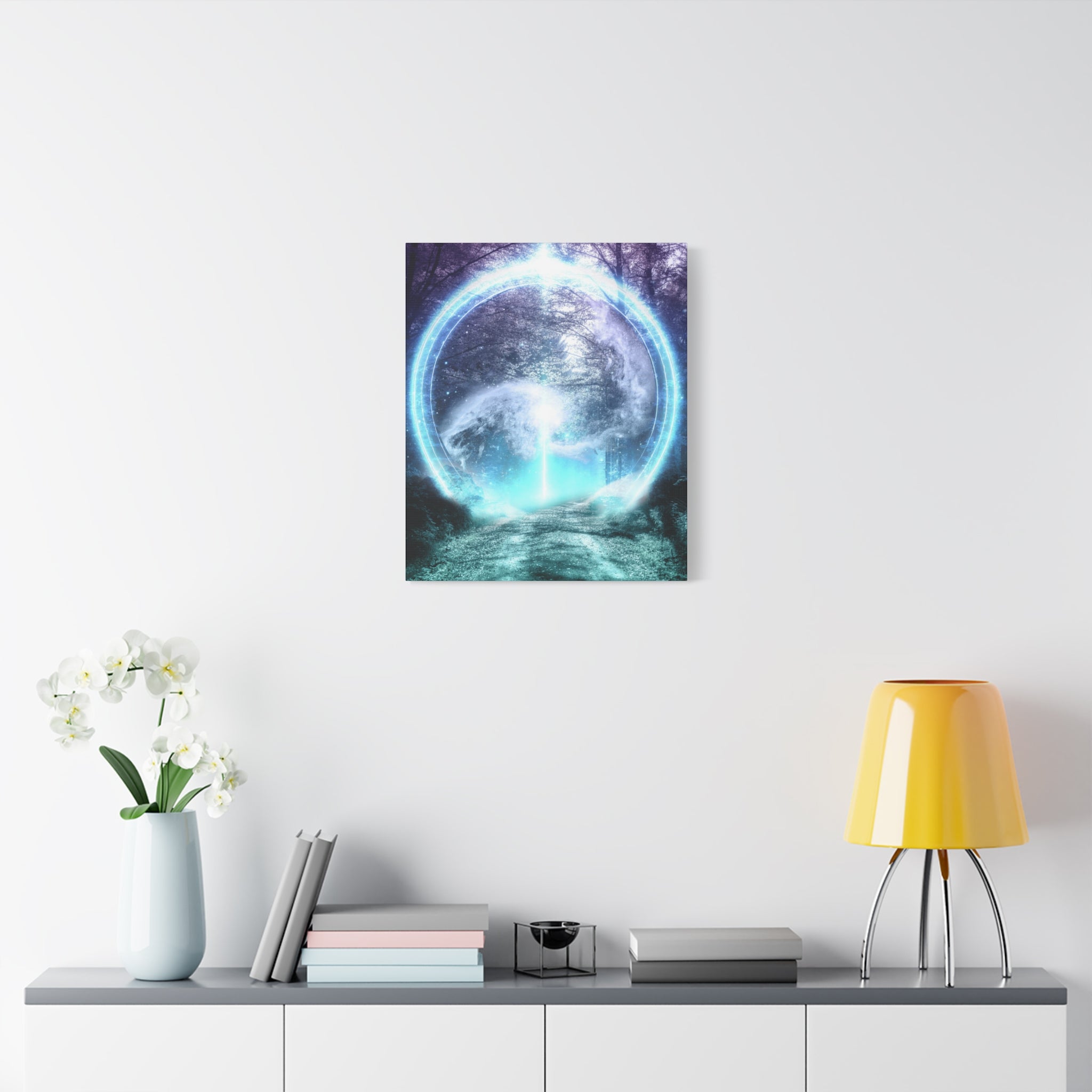 Lost Forest Magic Portal Canvas Wall Art - Mystical Fantasy Forest Decor