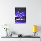 Magic Book Love Spell Canvas Wall Art - Witchy Fantasy Decor