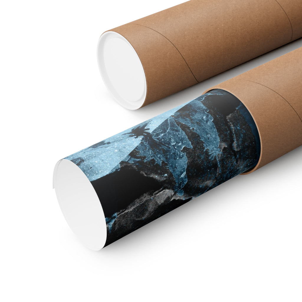 Winter Aurora Light - Torn Appart Matte Poster Print