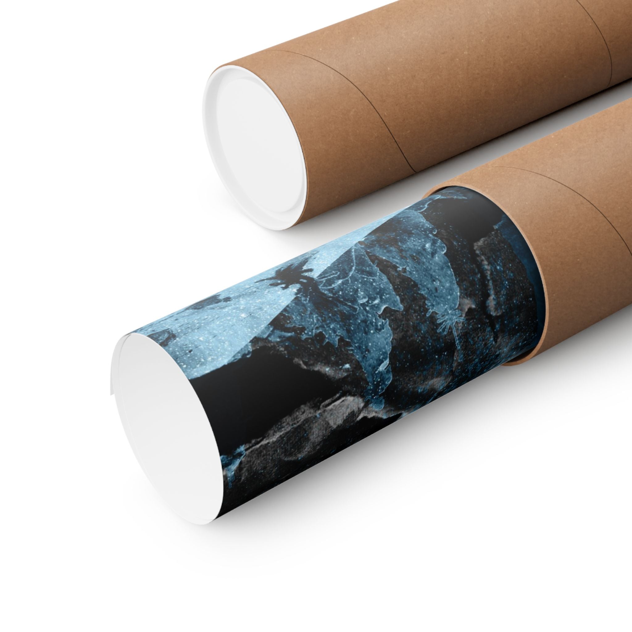 Winter Aurora Light - Torn Appart Matte Poster Print