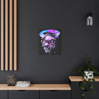 Melted Skeleton Skulls Canvas Wall Art - Gothic Cosmic Skull Decor
