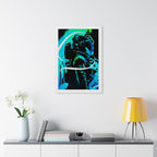 Grunge Paint Blast Framed Poster - Splatter Astronaut Wall Art