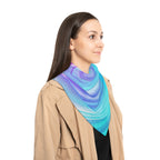 Daze And Haze Scarf - Swirling Vortex of Pastel Colors Shawl