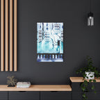 Memory Chamber Canvas Wall Art - Futuristic Sci-Fi Interior Decor
