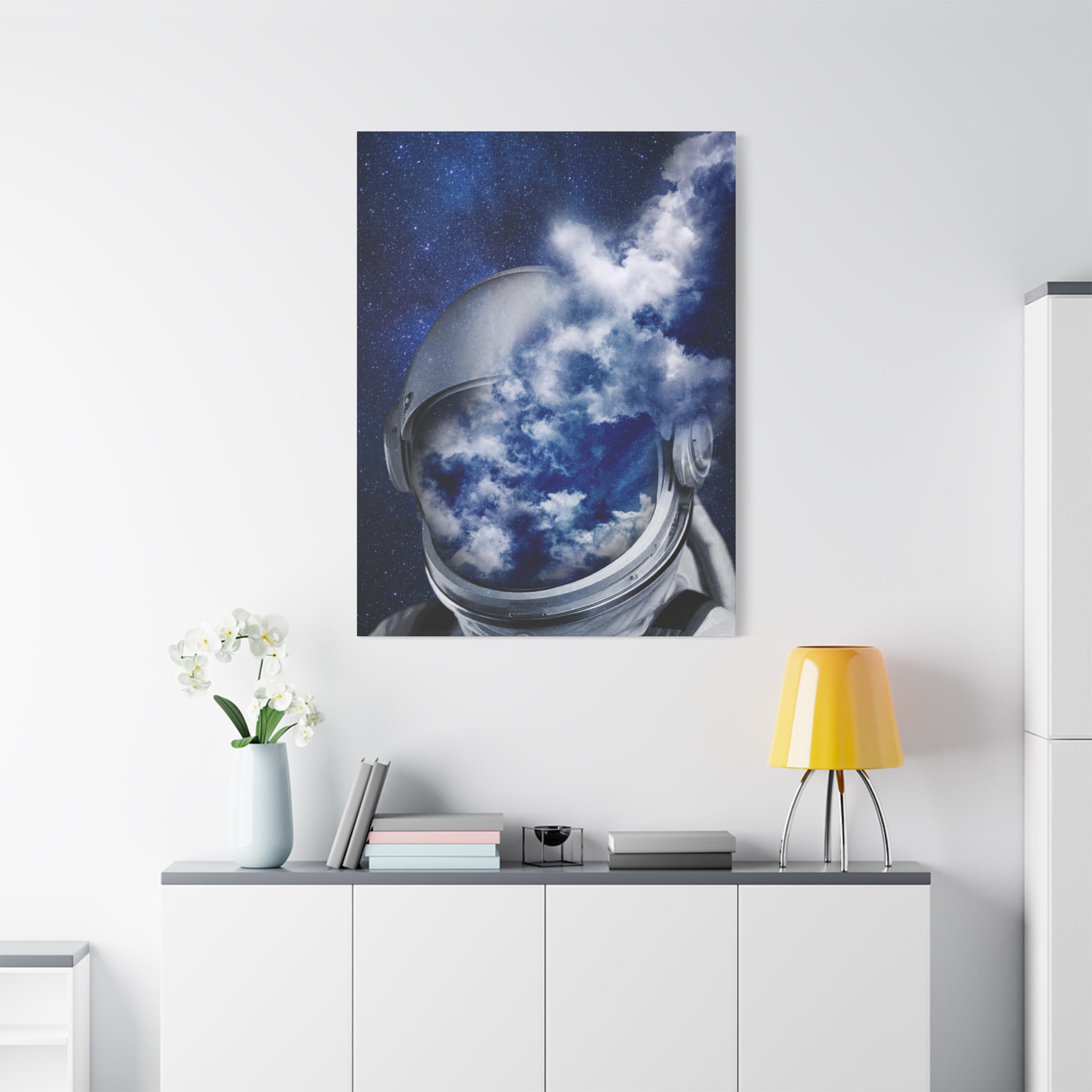 Psychedelic Astronaut Canvas Wall Art - Dreamy Space Decor
