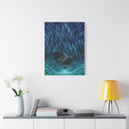 Cyber Wave Escape Canvas Art - Futuristic Neon Synthwave Decor