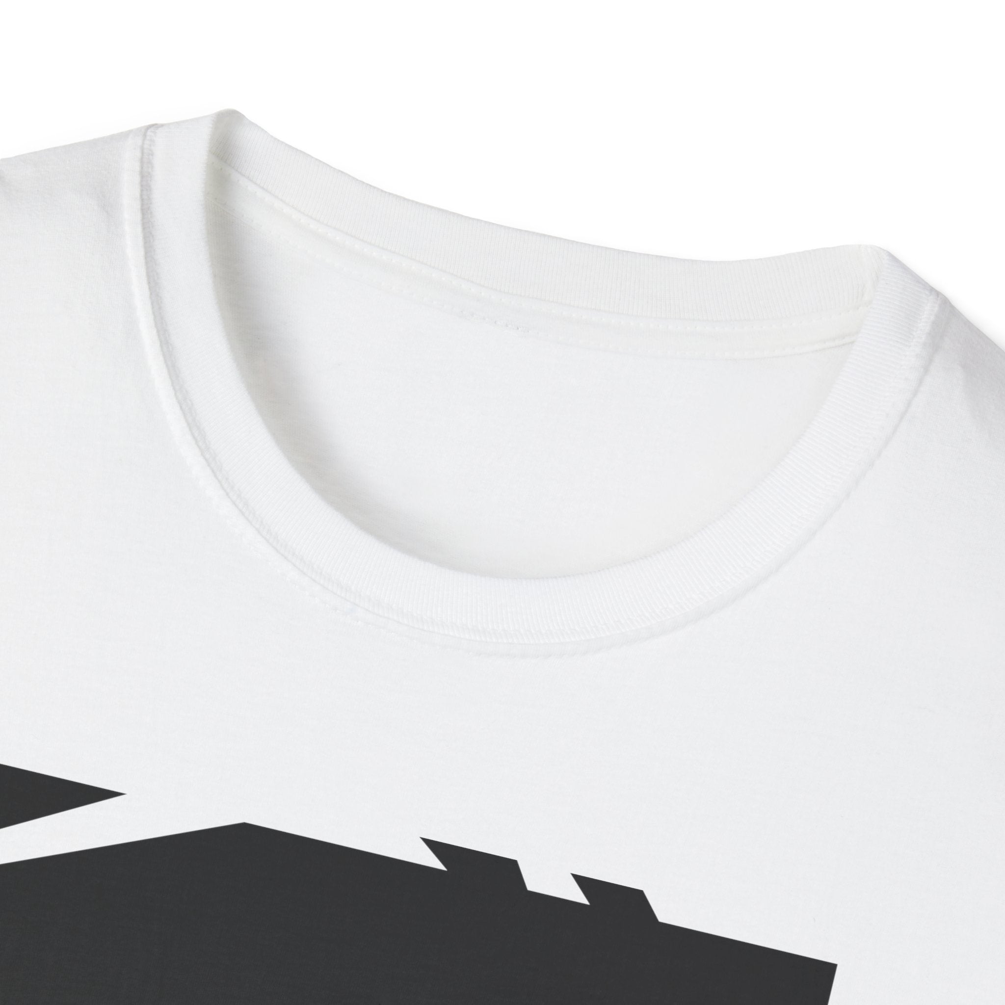 Modern Angel Graphic Tee - Black & White Geometric Wings Shirt