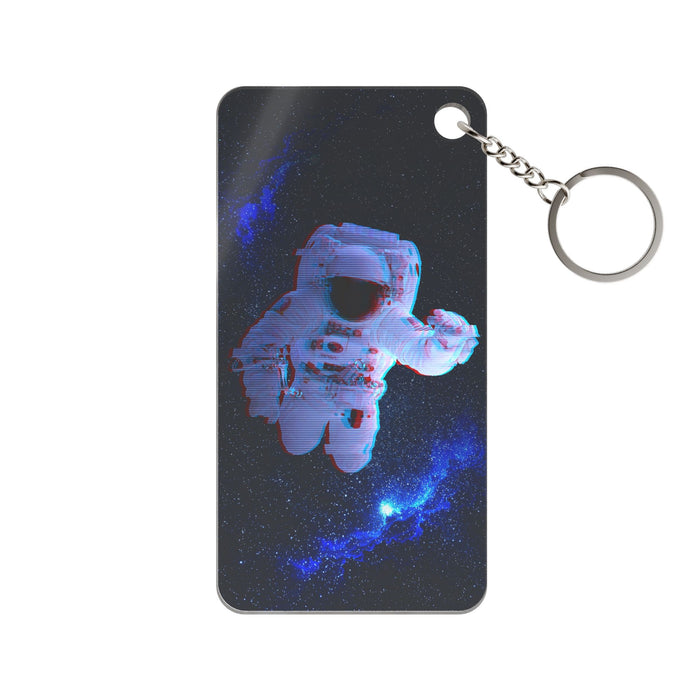 Scanline Spaceman Keychain - CRT Astronaut Acrylic Charm
