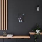 Skybound Canvas Wall Art - Surreal Angel Figure in the Clouds