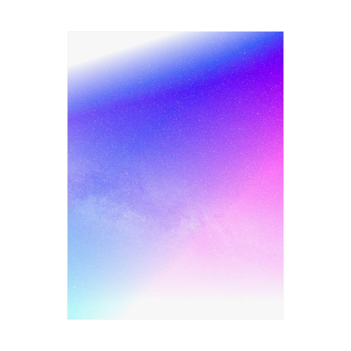 Starfield Space Galaxy Poster - Cosmic Purple Art Print