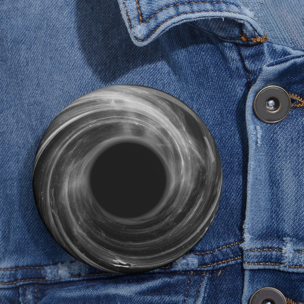 Deep Space Black Hole Pin - Cosmic Art Button