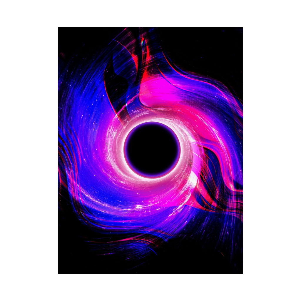 Purple Pink Wormhole Poster - Special Edition Cosmic Vortex Art