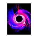 Purple Pink Wormhole Poster - Special Edition Cosmic Vortex Art