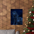 Wolf Pack Matte Vertical Posters - Stunning Wildlife Art for Nature Lovers - Perfect for Home & Office Decor
