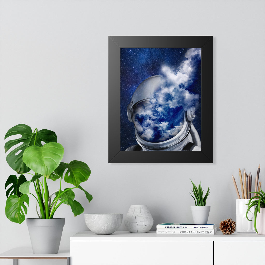 Astronaut in the Clouds Framed Poster - Dreamy Space Wall Art