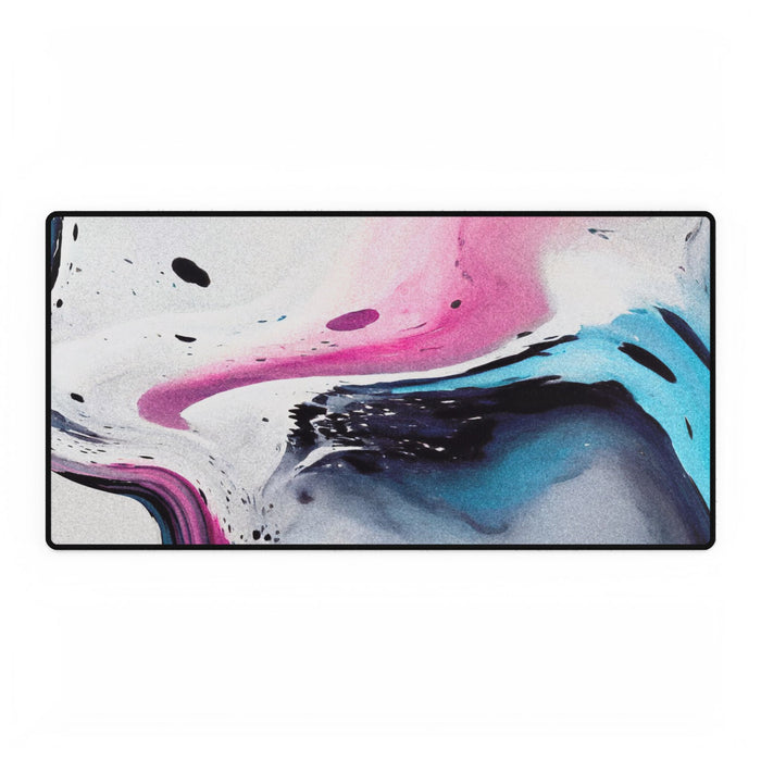 Liquid Dream Desk Mat - Swirling Mix Blue Pink Mouse Pad
