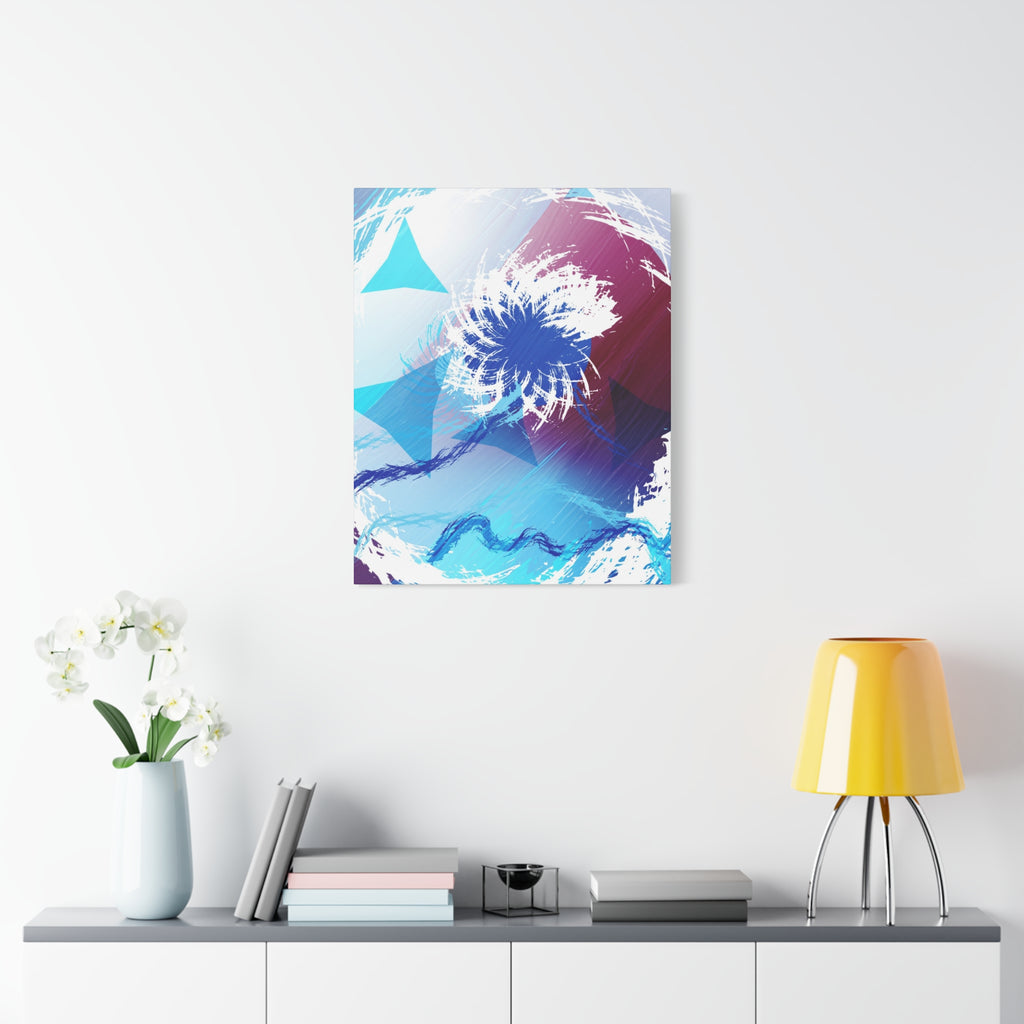 Geometry Portal Canvas Wall Art - Abstract Geometric Sci-Fi Decor