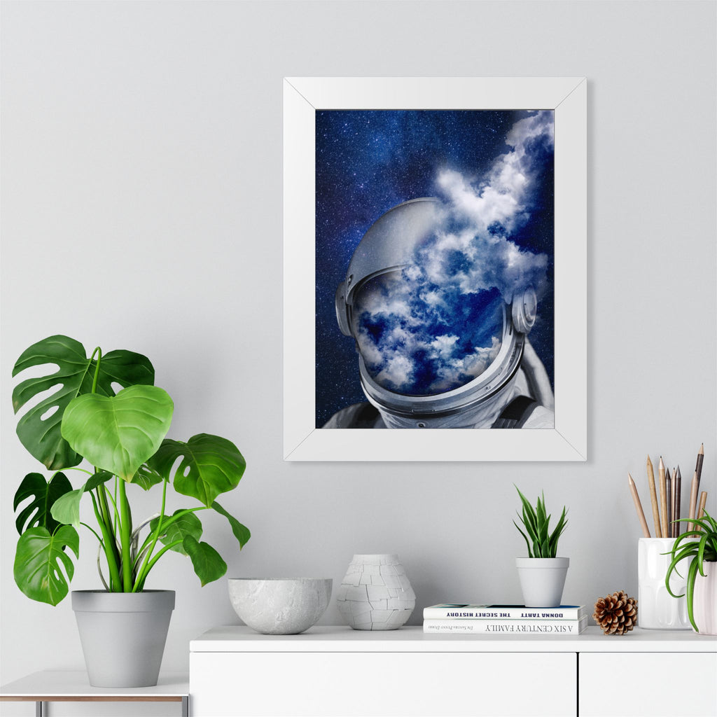 Astronaut in the Clouds Framed Poster - Dreamy Space Wall Art